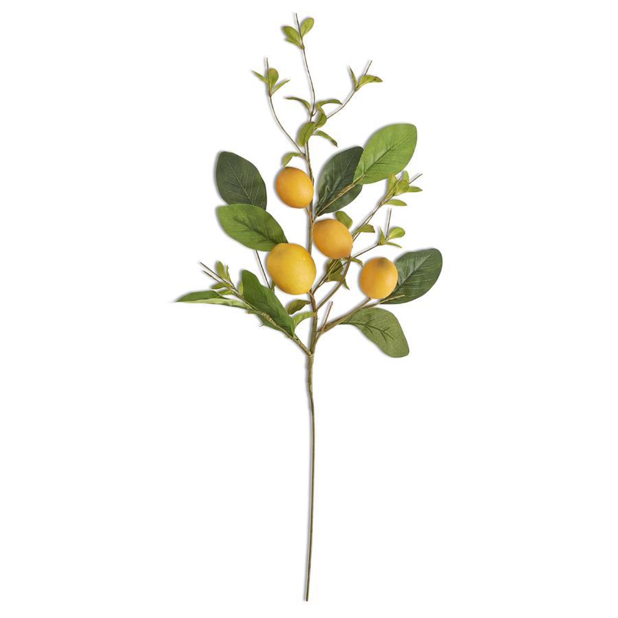 Lemon and Foliage Stem 28 "