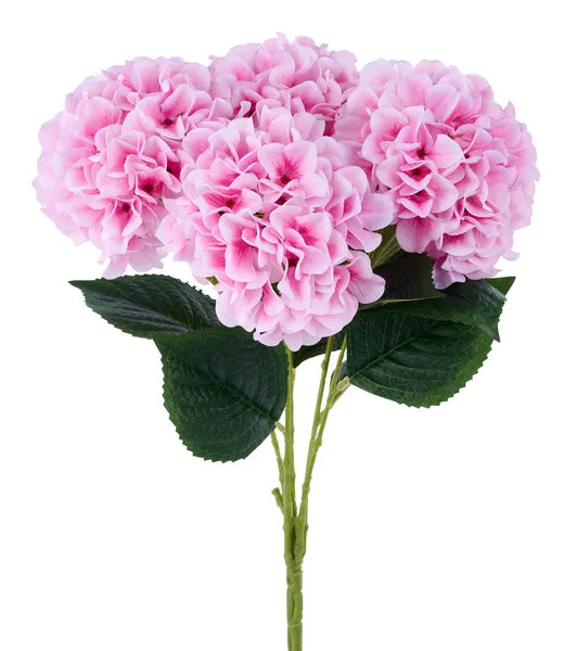 Fabric Hydrangea Bush x 5 18"