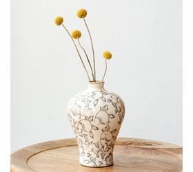 HEIRLOOM PLUM VASE 7.7"