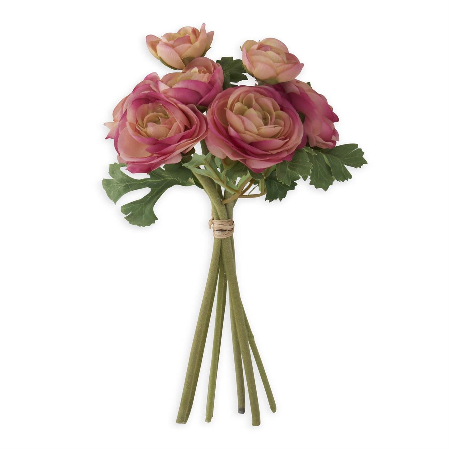 Pink Ranunculus Bundle w/Flocked Stems (7 Stems)