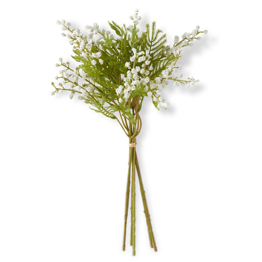 White Berry w/Foliage Bundle (6 Stems)