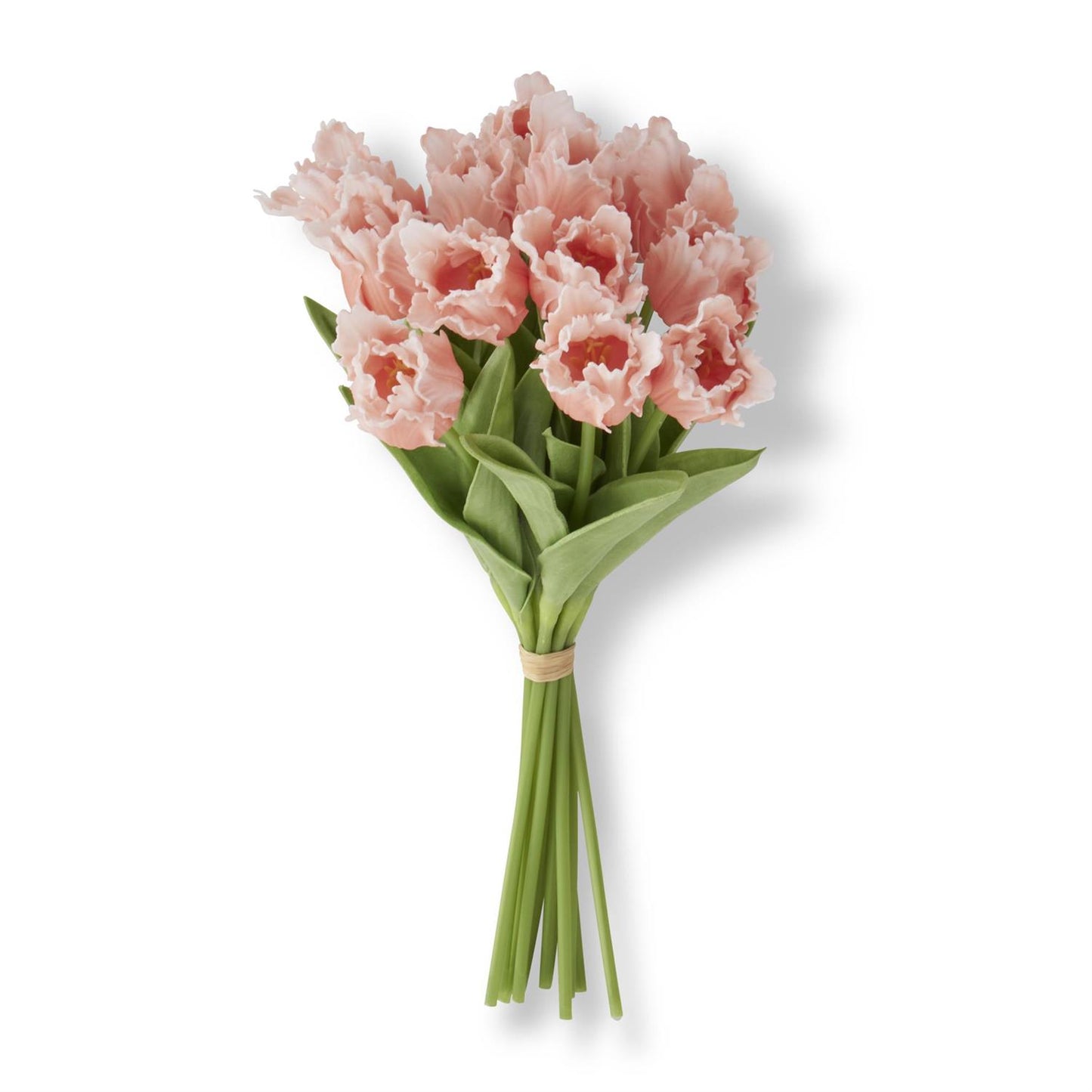 Orange/Peach Real Touch Parrot Tulip Bundle (12 Stems)13 Inch