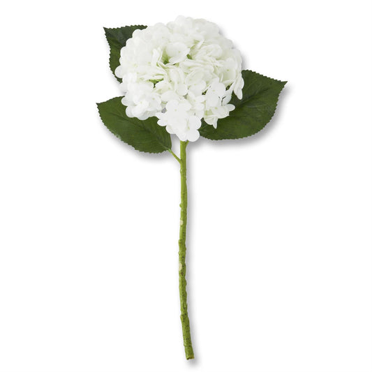 White Real Touch Hydrangea Stem 20"
