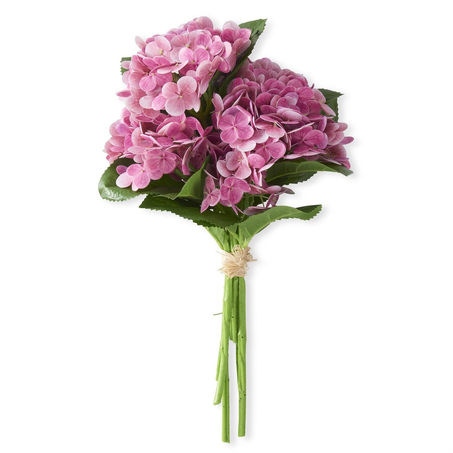 Dark Pink Real Touch Hydrangea Bundle (6 Stems)  13"