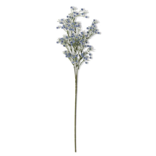 Blue Babys Breath & White Berry Spray 26"