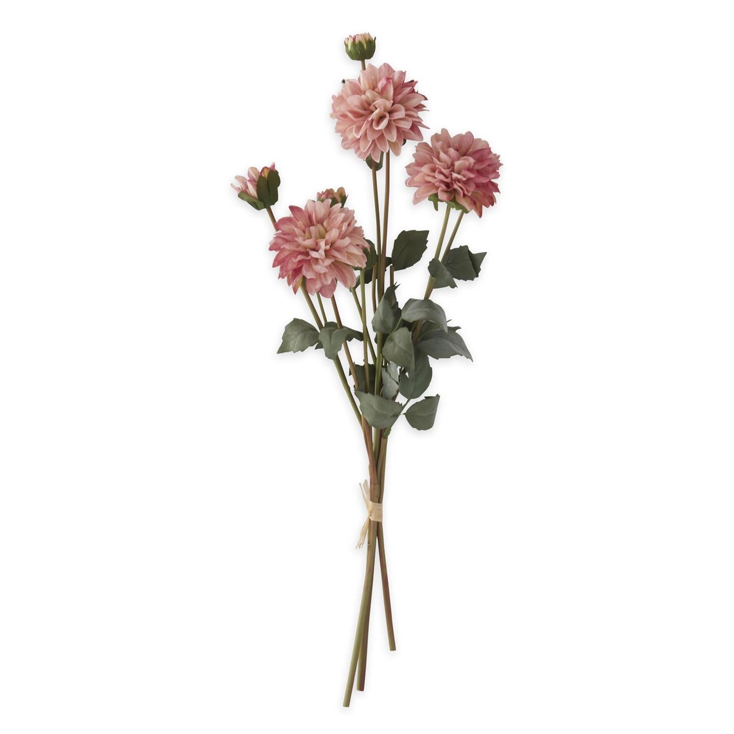 Pink Faux Dried Dahlia Bundle (3 Stems) 23 Inch