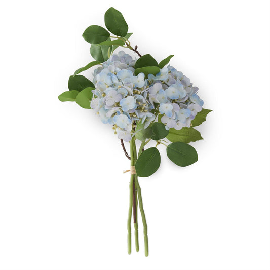 Blue Real Touch Hydrangea Bundle (4 Stem)12 Inch