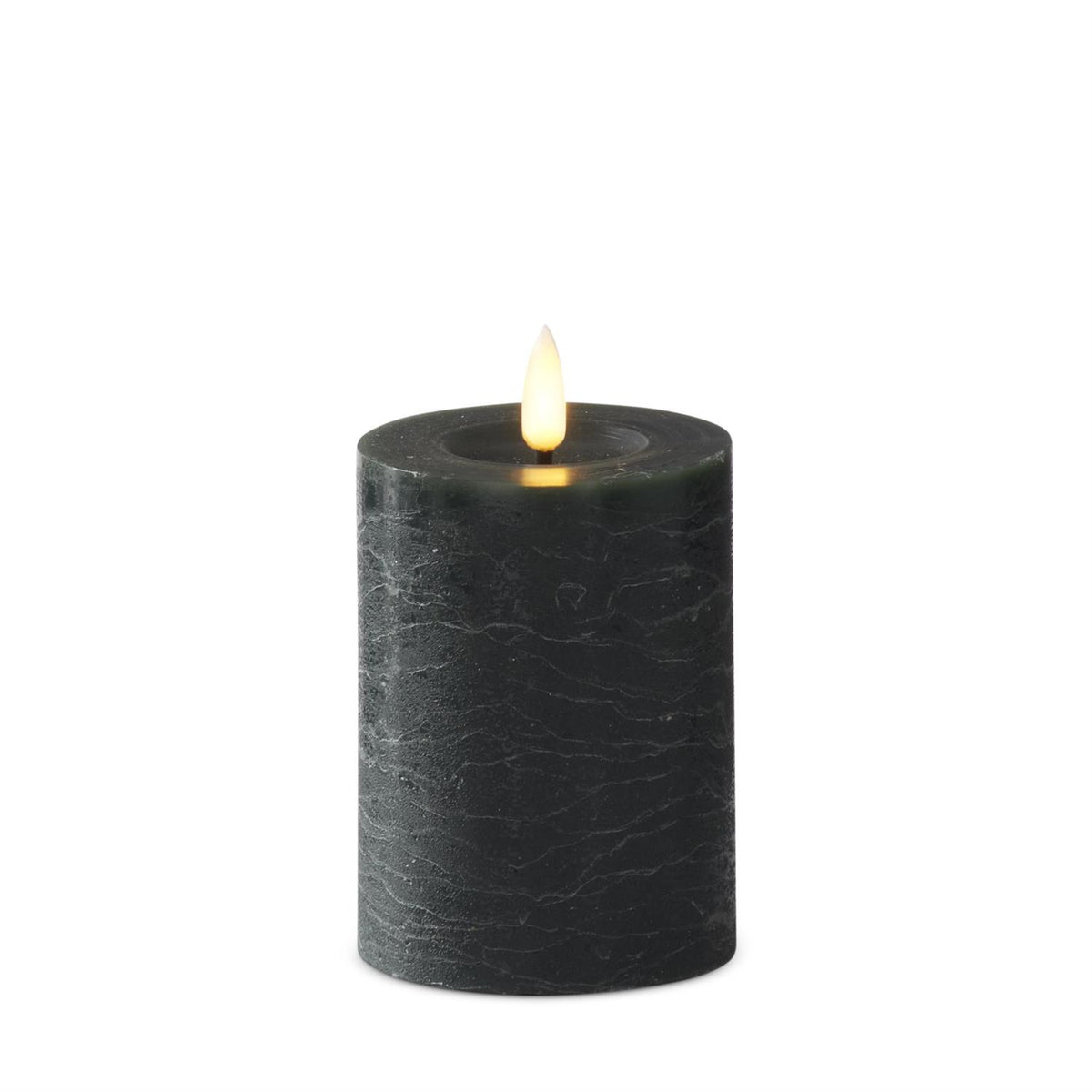 4x4 Inch Green Flameless LED Pillar Candle with Timer & Touch On/Off