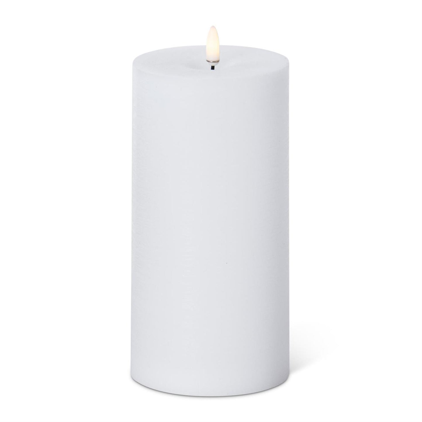 White Touch LED Pillar Candle with Timer | 8x4 Inch
