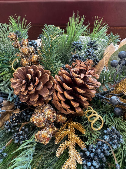 Merry Winterberry Christmas Centerpiece