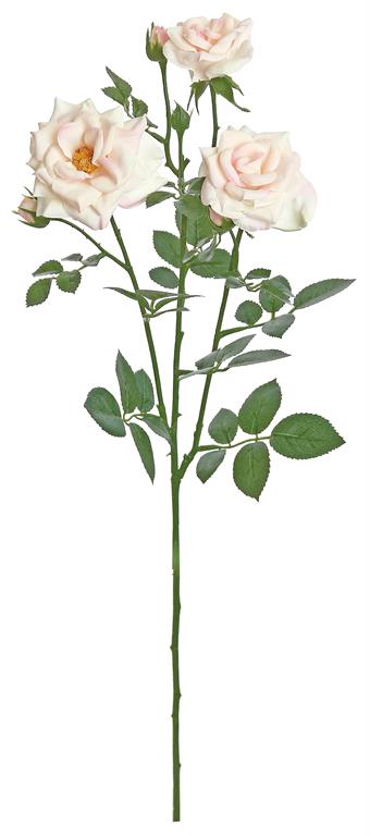 CURLED GARDEN ROSE X3, 24"; 3" BLOOM, BLUSH 30% off