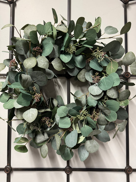 Elise – Mixed Eucalyptus Everyday Wreath