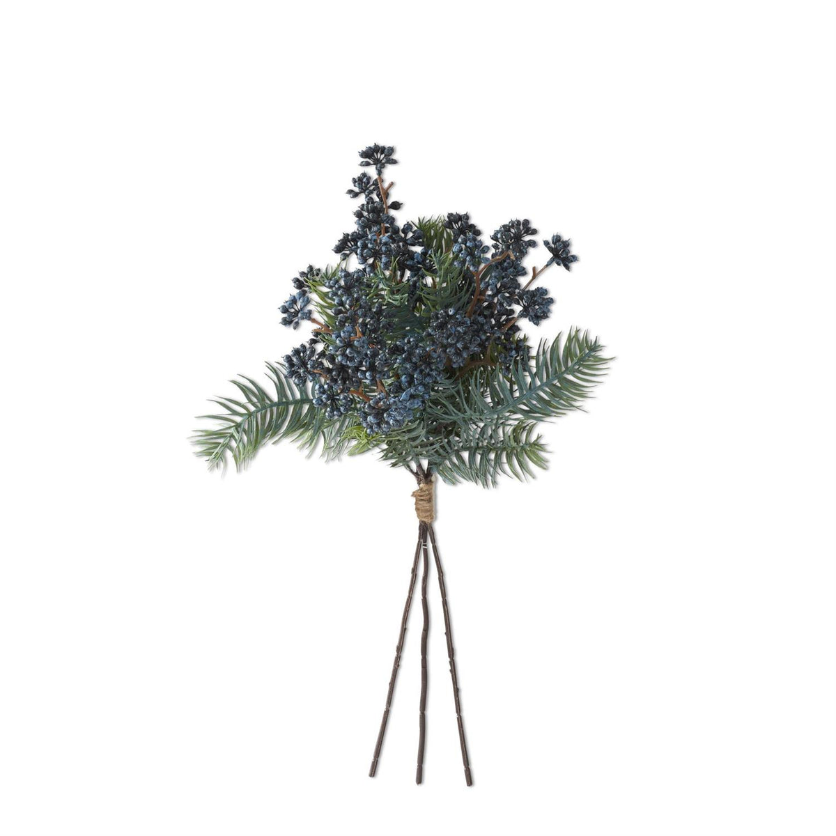 32-inch red flocked rosehip stem