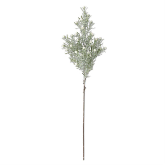 32.5-inch green rosemary stem with white berries