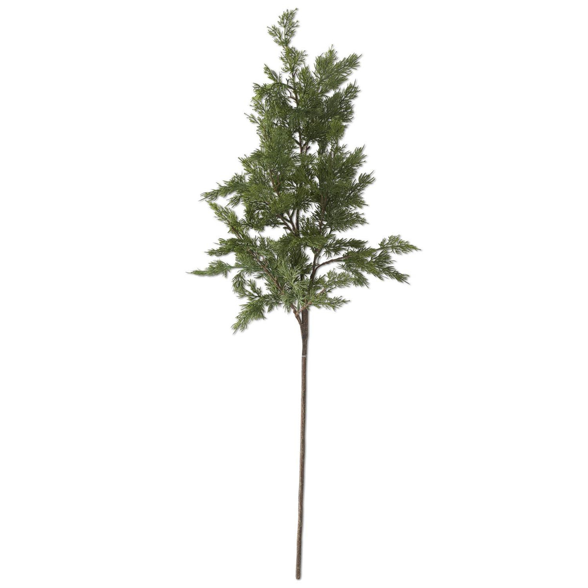 40-inch green real touch cypress pine stem