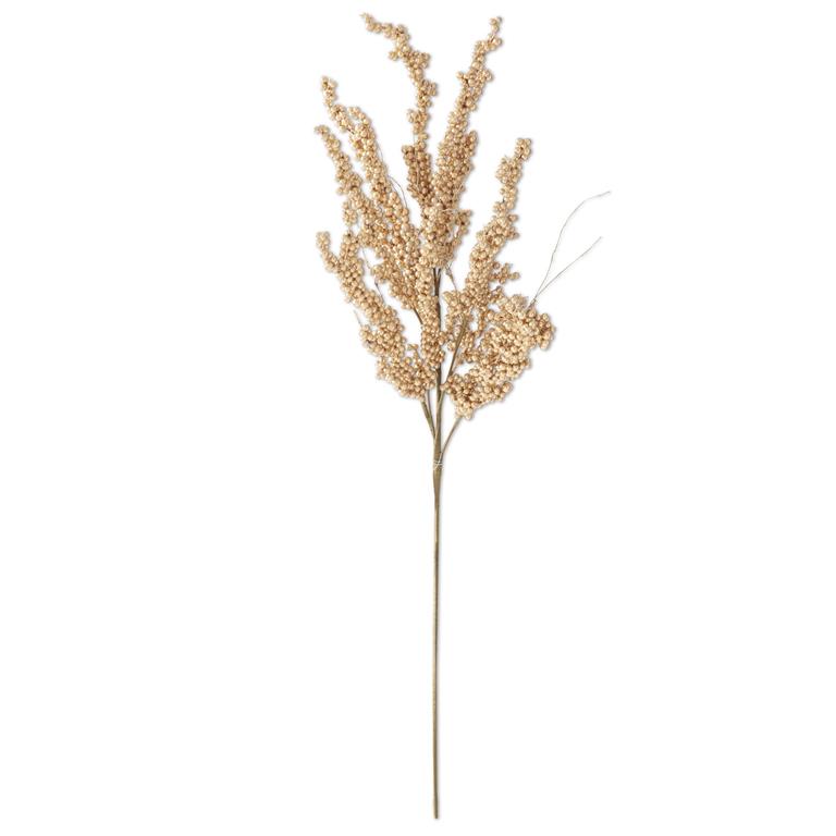 33 Inch Gold Berry Clusters Stem