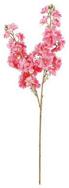 cherry blossom stem at 32.29 inches features vibrant magenta blooms arranged in 15-inch and 17-inch flower spikes. 