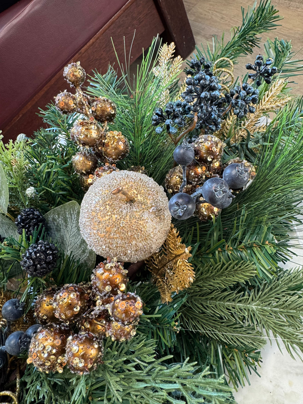 Merry Winterberry Christmas Centerpiece