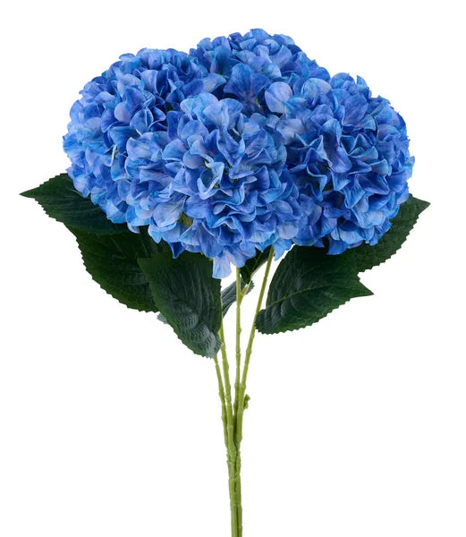 Fabric  Blue Hydrangea Bush x 5 18"