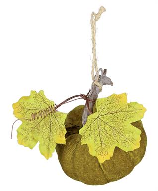 Velvet Pumpkin, 4", Lime