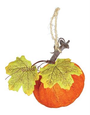Velvet Pumpkin, 4", Orange