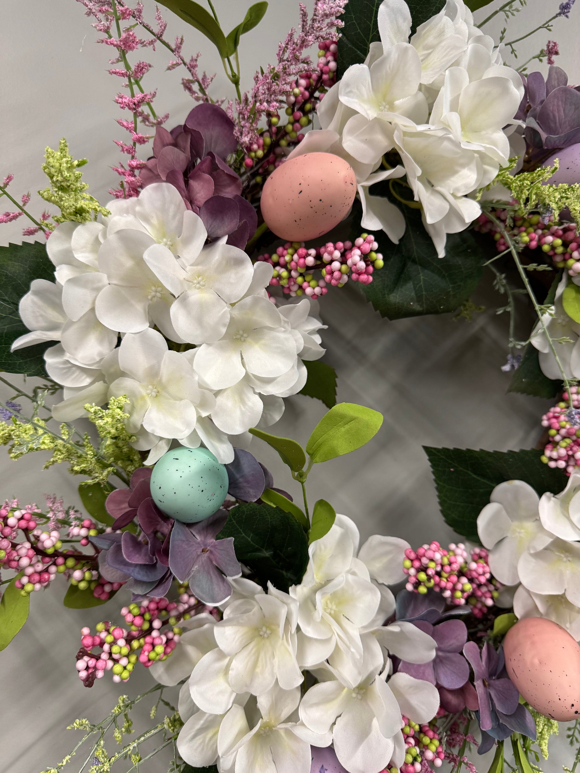 Pastel Wildflower Easter Wreath 