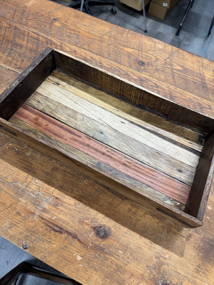 Old Rustic Wood Box Tray