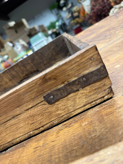 Old Rustic Wood Box Tray